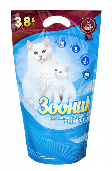 ЗООНИК Наполнитель силикагелевый 3,8 л