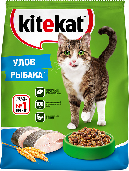KITEKAT "Улов рыбака" сухой 1,3 кг 1х7 шт