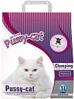 Пуси Кэт Premium Clumping Наполнитель комкующийся 5л*4кг