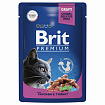BRIT Premium пауч для кошек Курица Индейка 100гАКЦИЯ!