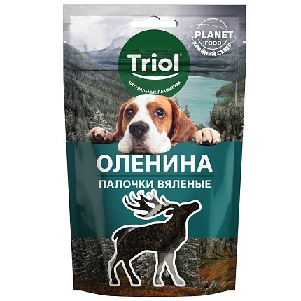 TRIOL Лакомство для собак PLANET FOOD "Оленина" 40г