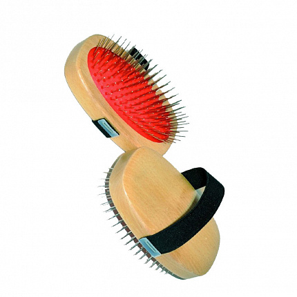 Щетка Keller, бук с металлическими зубцами с креплением на руку