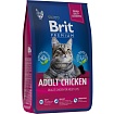 BRIT Premium Cat Adult Chicken сухой корм.для взрослых кошек премиум класса Курица 8кг