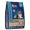 BRIT Premium Dog SensitiveСухой корм.для взр собак всех пород с чувст. пищ.  Ягненок и Индейка 3кг