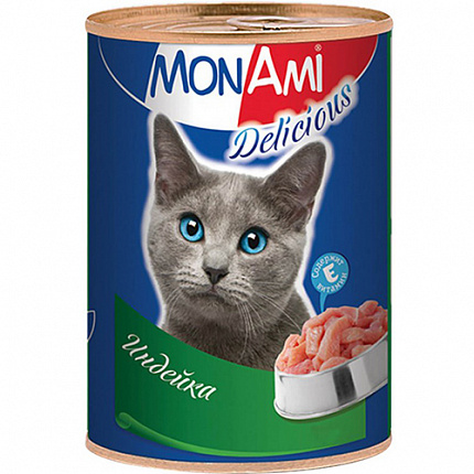 MON AMI конс. 350 г для кошек Индейка