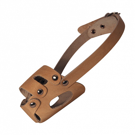 GAMMA Намордник для щенков кожаный, 75*55*70мм