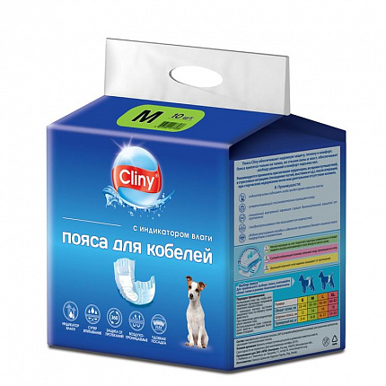 Экопром Cliny Пояса для кобелей М 10шт K215