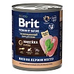 BRIT Premium By Nature Консервы для взрослых собак всех пород Индейка Утка 850г